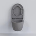 Унитаз Ambassador Abner 103T20301R 54,5х36, Подвесной, Безободковый, Округлая, Матовый серый, Сантехнический фарфор Унитаз Ambassador Abner 103T20301R 54,5х36, Подвесной, Безободковый, Округлая, Матовый серый, Сантехнический фарфор
