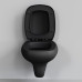 Унитаз Ambassador Diamond 123T20201R 53х40,5, Подвесной, Безободковый, Матовый черный, Сантехнический фарфор Унитаз Ambassador Diamond 123T20201R 53х40,5, Подвесной, Безободковый, Матовый черный, Сантехнический фарфор