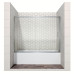 Шторка для ванны Ambassador Bath Screens 16041104 150х140, Хром, Раздвижные, Стекло прозрачное, Закаленное стекло