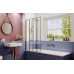 Шторка для ванны Ambassador Bath Screens 16041110L 90х140, Хром, Складные, Стекло прозрачное, Закаленное стекло