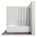 Шторка для ванны Ambassador Bath Screens 16041110R 90х140, Безободковый, Хром, Складные, Стекло прозрачное, Закаленное стекло Шторка для ванны Ambassador Bath Screens 16041110R 90х140, Безободковый, Хром, Складные, Стекло прозрачное, Закаленное стекло