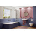Шторка для ванны Ambassador Bath Screens 16041111R 100х140, Безободковый, Хром, Складные, Стекло прозрачное, Закаленное стекло