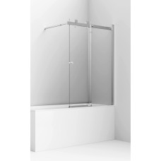 Шторка для ванны Ambassador Bath Screens 16041116 100х140, Хром, Раздвижные, Стекло прозрачное, Закаленное стекло