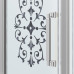 Душевое ограждение Ambassador Royal 18015107-L 100х100, Хром, Распашные, Стекло прозрачный с рисунком, Квадратная, Закаленное стекло