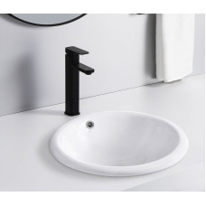 Умывальник CeramaLux 1203, Овальная, Белый, Фаянс