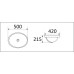 Умывальник CeramaLux 1203, Овальная, Белый, Фаянс Умывальник CeramaLux 1203, Овальная, Белый, Фаянс