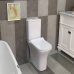 Унитаз CeramaLux 1215A, Напольный, Квадратная, Белый глянцевый, Бело-глянцевый, Фаянс Унитаз CeramaLux 1215A, Напольный, Квадратная, Белый глянцевый, Бело-глянцевый, Фаянс