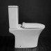 Унитаз CeramaLux 1217A, Напольный, Круглая, Белый глянцевый, Бело-глянцевый, Фаянс