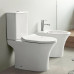 Унитаз CeramaLux 1217A, Напольный, Круглая, Белый глянцевый, Бело-глянцевый, Фаянс
