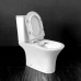 Унитаз CeramaLux 1217A, Напольный, Круглая, Белый глянцевый, Бело-глянцевый, Фаянс