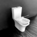 Унитаз CeramaLux 1217A, Напольный, Круглая, Белый глянцевый, Бело-глянцевый, Фаянс