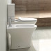 Унитаз CeramaLux 1217A, Напольный, Круглая, Белый глянцевый, Бело-глянцевый, Фаянс