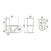 Унитаз CeramaLux Antica 2166XMDH, Напольный, Безободковый, Круглая, Серый матовый, Темно-серый матовый, Фаянс Унитаз CeramaLux Antica 2166XMDH, Напольный, Безободковый, Круглая, Серый матовый, Темно-серый матовый, Фаянс