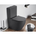 Унитаз CeramaLux Antica 2166XMDH, Напольный, Безободковый, Круглая, Серый матовый, Темно-серый матовый, Фаянс Унитаз CeramaLux Antica 2166XMDH, Напольный, Безободковый, Круглая, Серый матовый, Темно-серый матовый, Фаянс