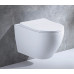Унитаз CeramaLux 2196-1, Подвесной, Круглая, Белый глянцевый, Бело-глянцевый, Фаянс Унитаз CeramaLux 2196-1, Подвесной, Круглая, Белый глянцевый, Бело-глянцевый, Фаянс