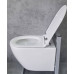 Унитаз CeramaLux 2196-2, Подвесной, Безободковый, Круглая, Белый, Фаянс Унитаз CeramaLux 2196-2, Подвесной, Безободковый, Круглая, Белый, Фаянс