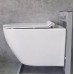 Унитаз CeramaLux 2196-2, Подвесной, Безободковый, Круглая, Белый, Фаянс Унитаз CeramaLux 2196-2, Подвесной, Безободковый, Круглая, Белый, Фаянс