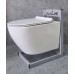 Унитаз CeramaLux 2196-2, Подвесной, Безободковый, Круглая, Белый, Фаянс Унитаз CeramaLux 2196-2, Подвесной, Безободковый, Круглая, Белый, Фаянс