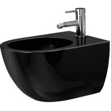 Биде CeramaLux 2197-18, Черный, Подвесной, Круглая, Черный глянец, Фаянс
