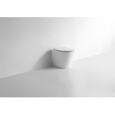 Унитаз CeramaLux 3178, Приставной, Круглая, Белый глянцевый, Бело-глянцевый, Фаянс