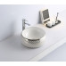 Умывальник CeramaLux 5004SP, Накладная, Круглая, Белый, Фаянс Умывальник CeramaLux 5004SP, Накладная, Круглая, Белый, Фаянс