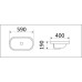 Умывальник CeramaLux 5006B, Овальная, Белый, Фаянс