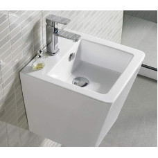 Умывальник CeramaLux 500V, Подвесной, Прямоугольная, Белый, Фаянс