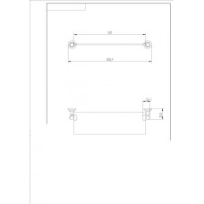 Полка CeramaLux Bianco 52011, Настенный, Хром Полка CeramaLux Bianco 52011, Настенный, Хром