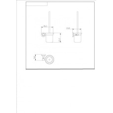Ершик CeramaLux Bianco 52013, Подвесной