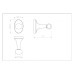 Крючок CeramaLux Bell 53501, Настенный Крючок CeramaLux Bell 53501, Настенный