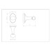Крючок CeramaLux Bell 53501, Настенный Крючок CeramaLux Bell 53501, Настенный