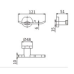 Крючок CeramaLux Крючок тройной 53901 B, Настенный