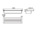 Полотенцедержатель CeramaLux Loft 53910, Настенный