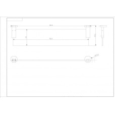 Полка CeramaLux Loft 53911, Настенный, Хром Полка CeramaLux Loft 53911, Настенный, Хром