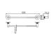 Полотенцедержатель CeramaLux Antica 61208-1, Настенный