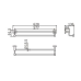 Полка CeramaLux Quadro 61911, Настенный, Хром Полка CeramaLux Quadro 61911, Настенный, Хром