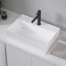 Раковина CeramaLux 6252L, Накладная, Прямоугольная, Белый, Фаянс Раковина CeramaLux 6252L, Накладная, Прямоугольная, Белый, Фаянс
