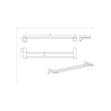 Полотенцедержатель CeramaLux Monelli 70009A, Настенный