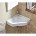 Умывальник CeramaLux Antica 7012J, Подвесной, Угловая, Белый, Фаянс Умывальник CeramaLux Antica 7012J, Подвесной, Угловая, Белый, Фаянс