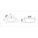 Умывальник CeramaLux Antica 7012J, Подвесной, Угловая, Белый, Фаянс Умывальник CeramaLux Antica 7012J, Подвесной, Угловая, Белый, Фаянс