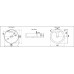 Умывальник CeramaLux 7026B, Накладная, Круглая, Белый, Фаянс Умывальник CeramaLux 7026B, Накладная, Круглая, Белый, Фаянс