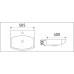 Умывальник CeramaLux 78014C, Подвесной, Прямоугольная, Белый, Фаянс