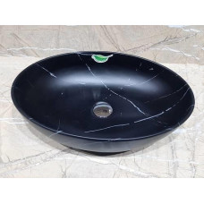 Умывальник CeramaLux 78166MBM, Накладная, Овальная, Под камень, Фаянс