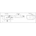 Умывальник CeramaLux 78204R, Накладная, Четверть круга, Белый, Фаянс