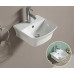 Умывальник CeramaLux 78369A, Подвесной, Прямоугольная, Белый, Фаянс Умывальник CeramaLux 78369A, Подвесной, Прямоугольная, Белый, Фаянс