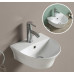 Умывальник CeramaLux 78370, Подвесной, Четверть круга, Белый, Фаянс Умывальник CeramaLux 78370, Подвесной, Четверть круга, Белый, Фаянс