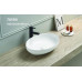 Умывальник CeramaLux 78590, Накладная, Овальная, Белый, Фаянс Умывальник CeramaLux 78590, Накладная, Овальная, Белый, Фаянс
