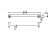 Полотенцедержатель CeramaLux Valencia 88508G, Настенный