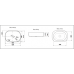 Умывальник CeramaLux 9026B, Накладная, Овальная, Белый, Фаянс Умывальник CeramaLux 9026B, Накладная, Овальная, Белый, Фаянс