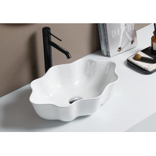 Раковина CeramaLux 9085, Накладная, Белый глянцевый, Фаянс Раковина CeramaLux 9085, Накладная, Белый глянцевый, Фаянс